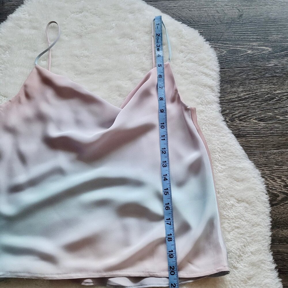 Aritzia Babaton Cowlneck Camisole in Blurry Flows Blue Sz XS - Picture 6 of 9